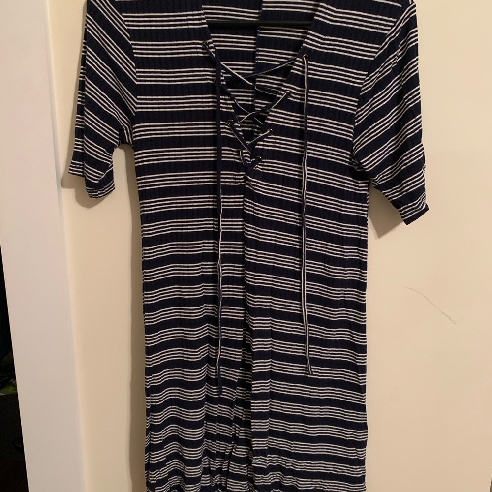 Striped, Short Dress by The Hanger